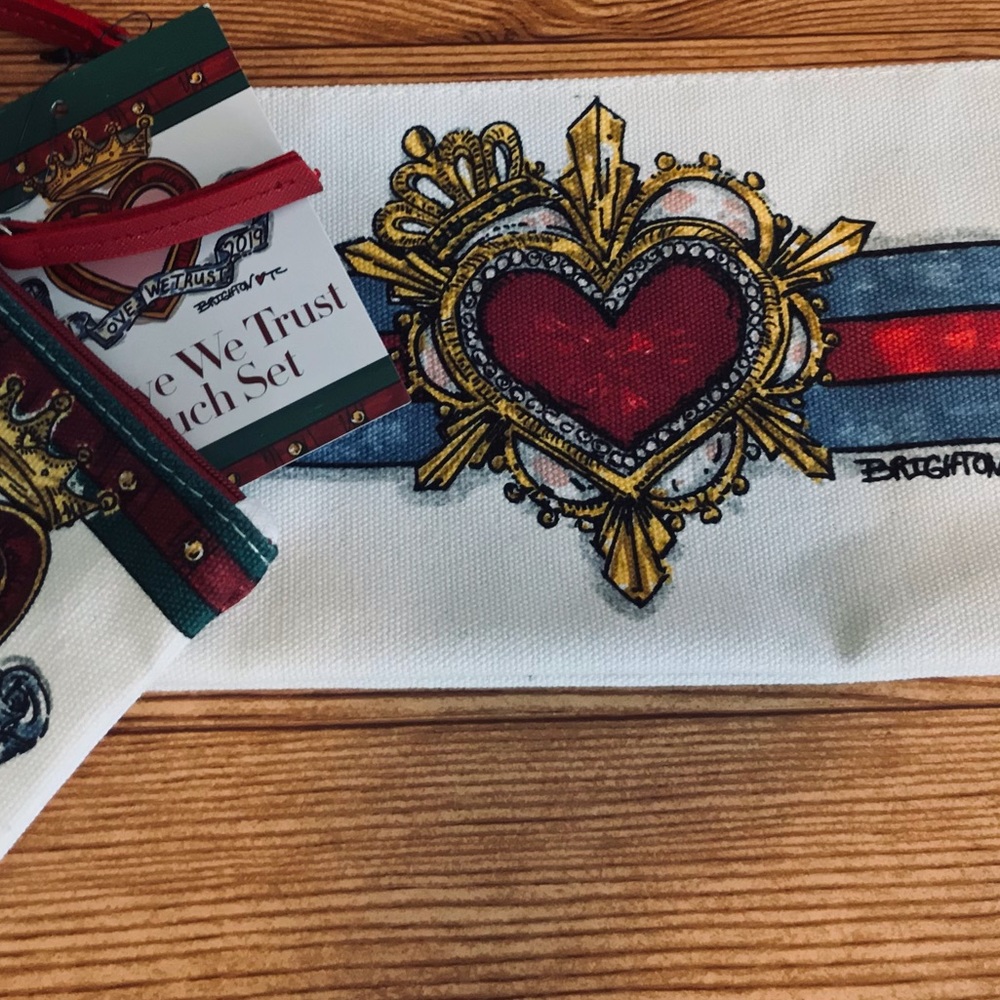 BRIGHTON ❤️ In Love We Trust Pouch Set